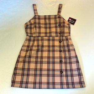 Mixed Threads Plaid Jumper